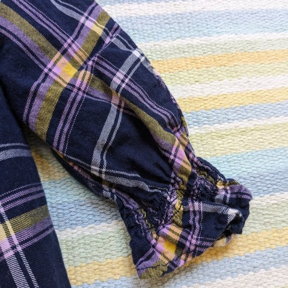 ⭐ GAP plaid flannel dress 3T - Picture 3 of 13